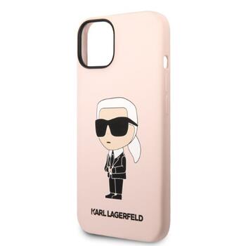 Karl Lagerfeld KLHMP14MSNIKBCP Silicone Ikonik Mag Aizsargapvalks priekš iPhone 14 Plus / 15 Plus 6.7