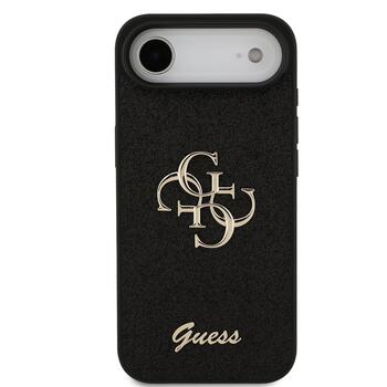 Guess PU Fixed Glitter 4G Metal Logo Case Чехол для Apple iPhone 17 Air (GUHCP17MHG4SGK)