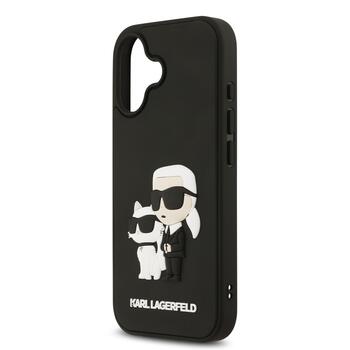 Karl Lagerfeld 3D Rubber Double Heads Case Чехол для Apple iPhone 17 (KLHCP17S3DRKCNK)
