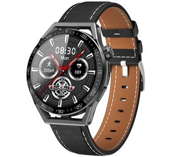 Rubicon RNCE88-1 Smartwatch Смарт-часы с силиконовым ремешком + кожаным ремешком / чёрный (RNCE88-1)