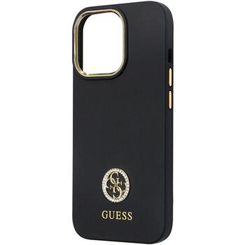 Guess GUHCP13LM4DGPK Silicone Logo Strass 4G Защитный чехол для iPhone 13 Pro / 13 6.1