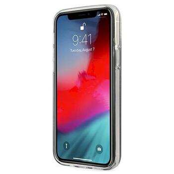 Guess GUHCP12LPCUGLSBK Glitter Gradient Script Aizsargapvalks priekš iPhone 12 Pro Max 6,7