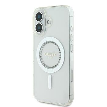 Guess GUHMP16MPFTDTEH Hardcase IML Rhinestones MagSafe Защитный чехол для iPhone 16 Plus 6.7