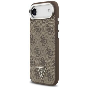 Case Guess 4G Triangle Logo MagSafe Защитный чехол для iPhone Air / коричневый (GUHMP17MP4TSRCMW)