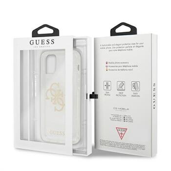 Guess GUHCP12LPCUGL4GTR Glitter 4G Big Logo Защитный чехол для iPhone 12 Pro Max 6,7