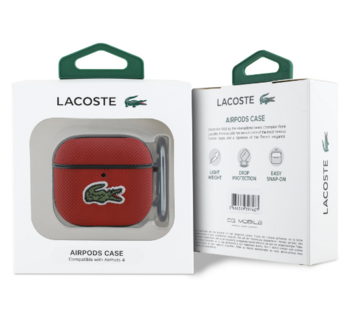 Lacoste Petit Pique Croc Logo Patch Case Чехол для наушников Apple AirPods 4 (LCA4PVCR)