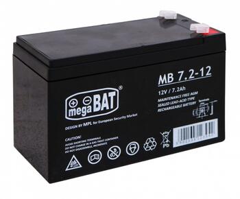 megaBAT MB 7.2-12 Аккумулятор 12V/7Ah / 151x95x65mm (MB7.2-12)