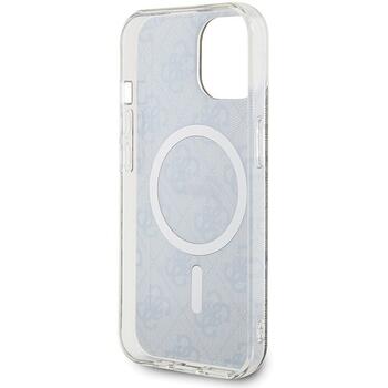 Guess GUHMP15MH4STW Hardcase IML 4G MagSafe Aizsargapvalks priekš iPhone 15 Plus/14 Plus 6.7
