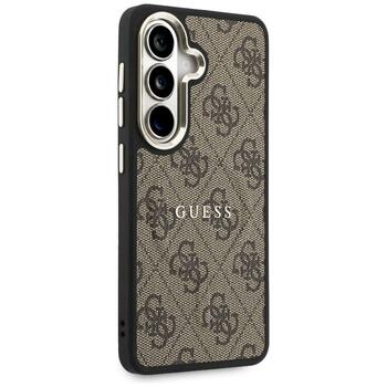 Guess 4G Embossed Ring MagSafe Case Защитный чехол для Samsung Galaxy S26 Plus / коричневый (GUHMS26MP4MSEGCW)