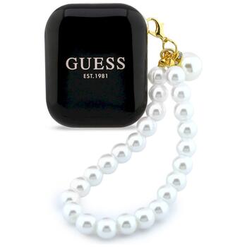 Guess Pearl Strap Earphones TWS Беспроводные наушники / чёрный (GUTWSLD2HSPEK)