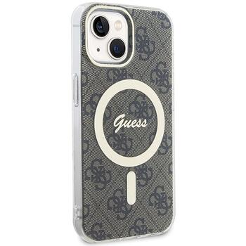 Guess GUHMP15MH4STW Hardcase IML 4G MagSafe Aizsargapvalks priekš iPhone 15 Plus/14 Plus 6.7