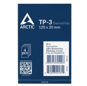 Arctic TP-3 Термопрокладка 120x20x1.5mm / 4шт (ACTPD00057A)