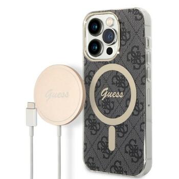 Guess Set GUBPP14LH4EACSK Защитный чехол и зарядное устройство для iPhone 14 Pro 6,1
