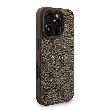 Guess PU Leather 4G Colored Ring Strap MagSafe Case Чехол для Apple iPhone 16 Pro (GUHMP16LP4GREGSW)