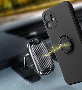 Mocco Pastel Ring Silicone Back Case Силиконовый чехол для Xiaomi Redmi Note 9T Черный (MO-RING-XI-REDNOTE9T-BK)