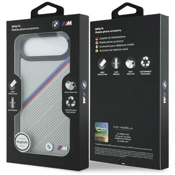BMW M Tricolor Metal Logo MagSafe Case Защитный Чехол для Apple iPhone 17 Air (BMHMP17M25PCSPEG)