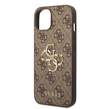 Guess 4G Big Metal Logo Back Case Защитный Чехол для Apple iPhone 15 (GUHCP15S4GMGBR)