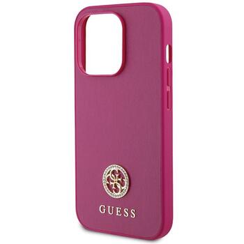 Guess Strass Metal Logo Back Case Защитный Чехол для Apple iPhone 15 Pro Max (GUHCP15XPS4DGPP)