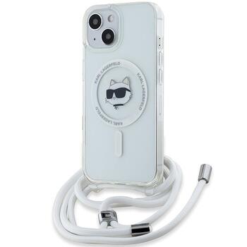 Karl Lagerfeld KLHMP13MHCCHNT IML Choupette Head & Cord Aizsargapvalks priekš iPhone 13/14/15 6.1