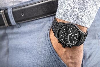 Giewont Vīriešu pulkstenis Chronograph Sapphire GW3520-B1 / melns (GW3520-B1)