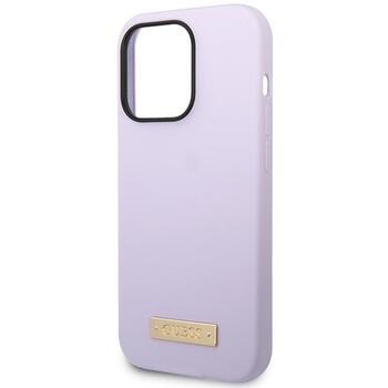 Guess GUHMP14LSBPLU Silicone Logo Plate MagSafe Защитный чехол для iPhone 14 Pro 6,1