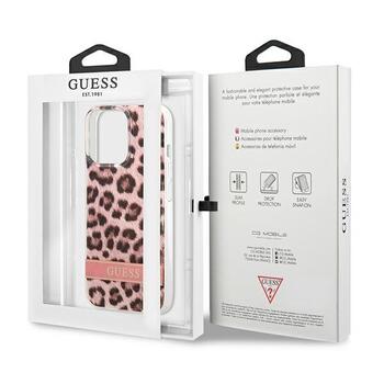 Guess GUHCP13LHSLEOP Leopard Aizsargapvalks priekš iPhone 13 Pro / 13 6,1