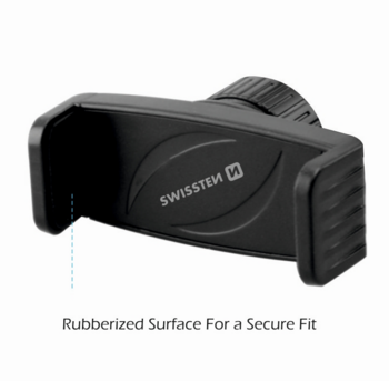 Swissten S-GRIP S3-HK Premium Универсальный держатель с 360 ротацией на стекло Для устройств 3.5'- 6.0' дюймов (SW-CH-S3HK-BK)