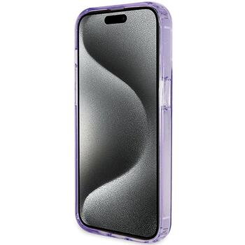 Guess GUHMP15LHRSGSU Hardcase Ring Stand Script Glitter MagSafe Защитный чехол для iPhone 15 Pro 6.1