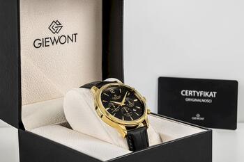 Giewont Chronograph Sapphire Vīriešu pulkstenis / melni zeltains (GW6310-A4)