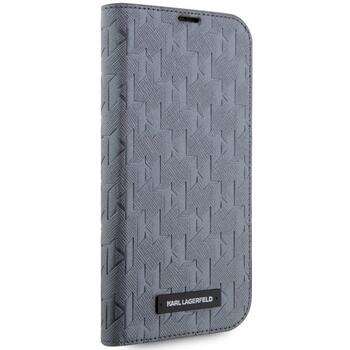 Karl Lagerfeld KLBKP14XSAKLHPG Saffiano Monogram Book Case Чехол для планшета для iPhone 14 Pro Max 6.7