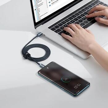 Baseus Crystal Shine Series Data Cable Datu kabelis USB-C uz USB-C 100W 1.2m / melns (CAJY000601)