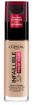 L'Oreal Paris Infaillible 24h Fresh Wear Жидкая основа 110 Vanille Rose 30ml (3600523527878)