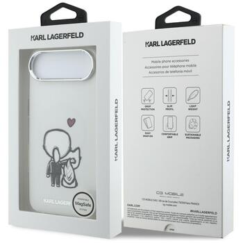 Case Karl Lagerfeld Karl & Choupette Back MagSafe Aizsargapvalks priekš iPhone Air / caurspīdīgs (KLHMP17M6HKCBHH)
