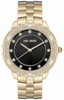 Paul Lorens Quartz Sieviešu Pulkstenis 38mm Gold Case Black Dial (PL8527B2-1D1)