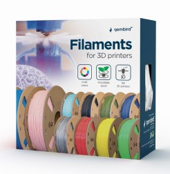 Gembird 3DP-PETG1.75-01-BK печатный материал для 3D-принтеров Полиэтилентерефталатгликоль (ПЭТГ) Черный 1 кг (3DP-PETG1.75-01-BK)