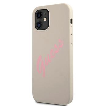 Guess GUHCP12SLSVSGP Silicone Vintage Защитный чехол для iPhone 12 mini 5,4