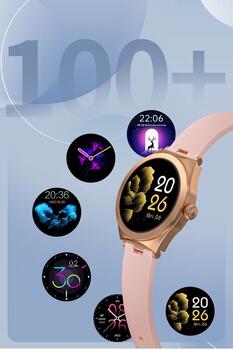 Smartwatch Gravity Viedpulkstenis / rožu zelts (GT25-2)