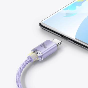 Baseus CAJY000505 Crystal Shine Series Кабель для передачи данных USB - USB-C 100W 2m / фиолетовый (CAJY000505)