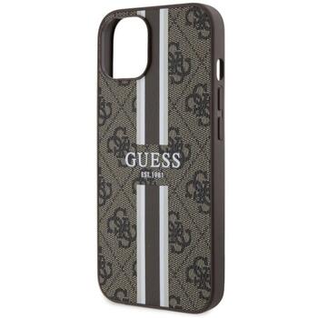 Guess GUHMP14SP4RPSW Hardcase 4G Printed Stripes MagSafe Aizsargapvalks priekš iPhone 14 / 15 / 13 6.1