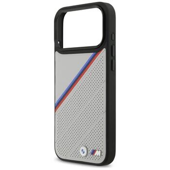 BMW M Tricolor Metal Logo MagSafe Case Aizsargapvalks priekš Apple iPhone 17 Pro Max (BMHMP17X25PCSPEG)