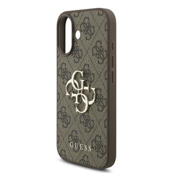 Guess PU 4G Metal Logo Strap Case Чехол для Apple iPhone 17 (GUHCP17SP4GMGSW)