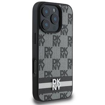 DKNY Checkered Pattern & Printed Stripes Защитный Чехол для Apple iPhone 16 Pro (DKHCP16LPCPTSSK)