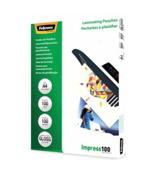 Fellowes A4 Glossy 100 Micron Плёнки для ламинирования 100 шт. (5351111)