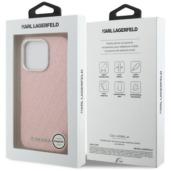Karl Lagerfeld FW Stamped Karl MagSafe Case Защитный чехол для iPhone 16 Pro / розовый (KLHMP16LPGKLFOFP)