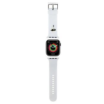 Karl Lagerfeld Strap KLAWMSLKNH 3D Rubber Karl Head Ремешок для часов Apple Watch 38/40/41mm / белый (KLAWMSLKNH)