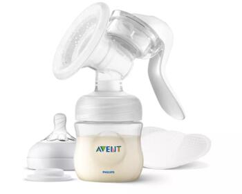 Philips Avent Lotus SCF430/10 Ручной молочный насос с бутылочкой (SCF430/10)