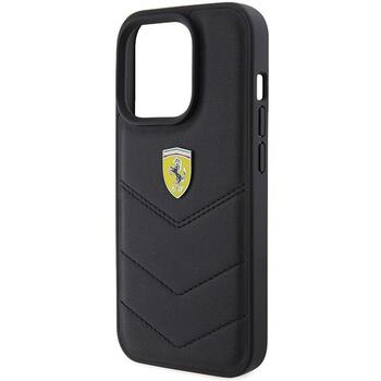 Ferrari Quilted Metal Logo Back Case Защитный Чехол для Apple iPhone 15 Pro (FEHCP15LRDUK)