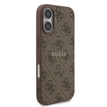 Guess PU Leather 4G Colored Ring MagSafe Case Защитный чехол для iPhone 17 / коричневый (GUHMP17SG4GFRW)
