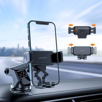 Joyroom JR-ZS283 Car Mount Clamp Holder Автомобильный держатель 360 Rotation (Dashboard Version) 4.7-6.7 inch / чёрный (JR-ZS283DASH-BLK)