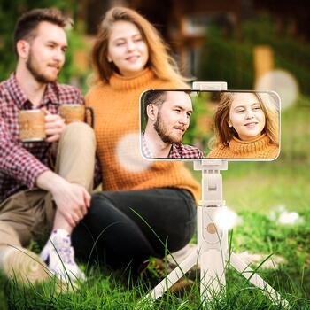 RoGer 2in1 Selfie Stick + штатив телескопическая подставка с Bluetooth пульт дистанционного управления (RO-SELF-2IN1-WH)